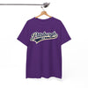 Pittsburgh PA Script T-Shirt — Gold City Tee Retro athletic and varsity layouts