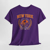 Dark Slate Blue New York Empire State Vintage Tee — Established 1788 City Skyline Shirt worn-in college style t-shirt
