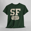 Dark Slate Gray San Francisco SF Vintage City T-Shirt – California Local Heritage Streetwear