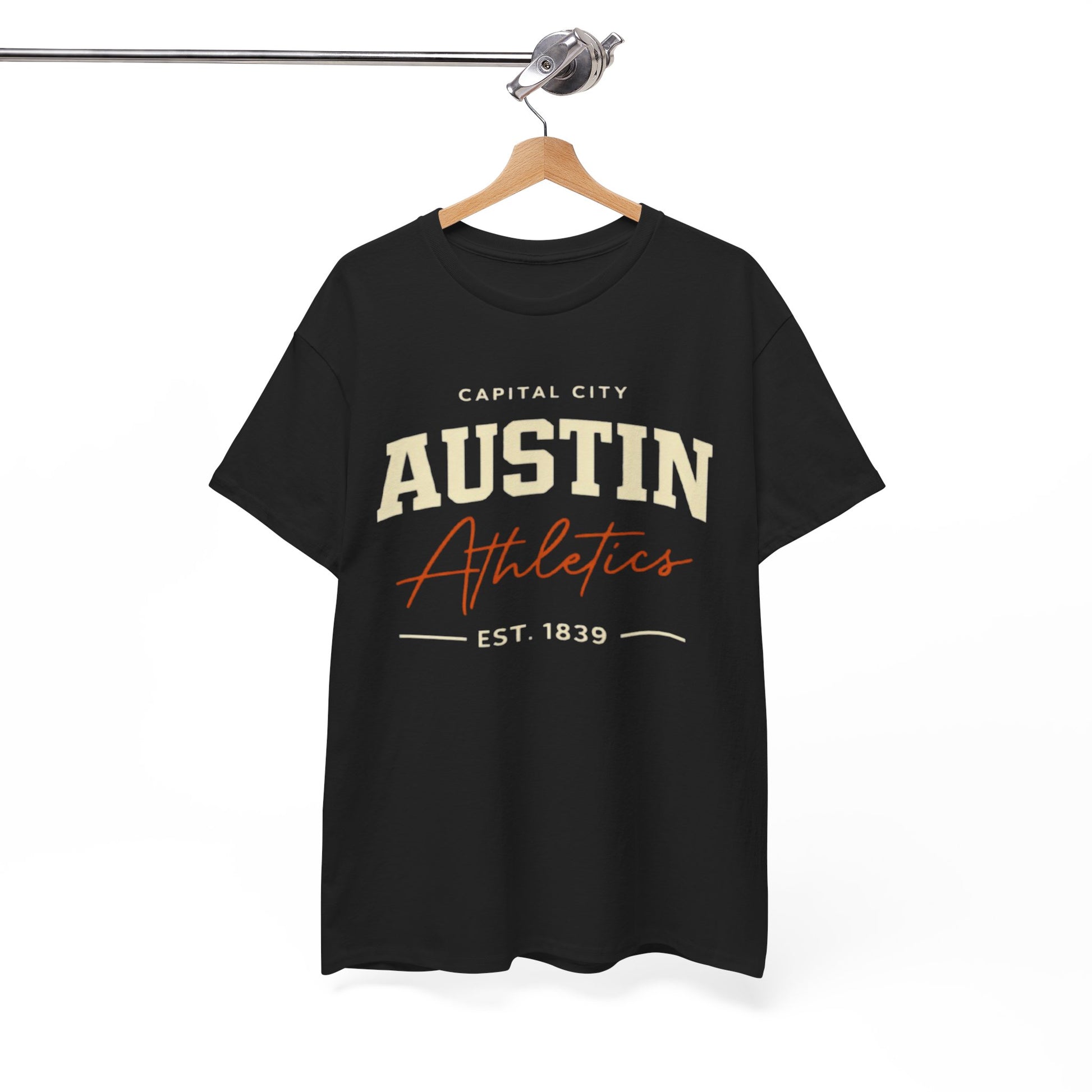 White Smoke Austin Texas Athletics Graphic T-Shirt – Vintage Varsity Sports Streetwear Tee