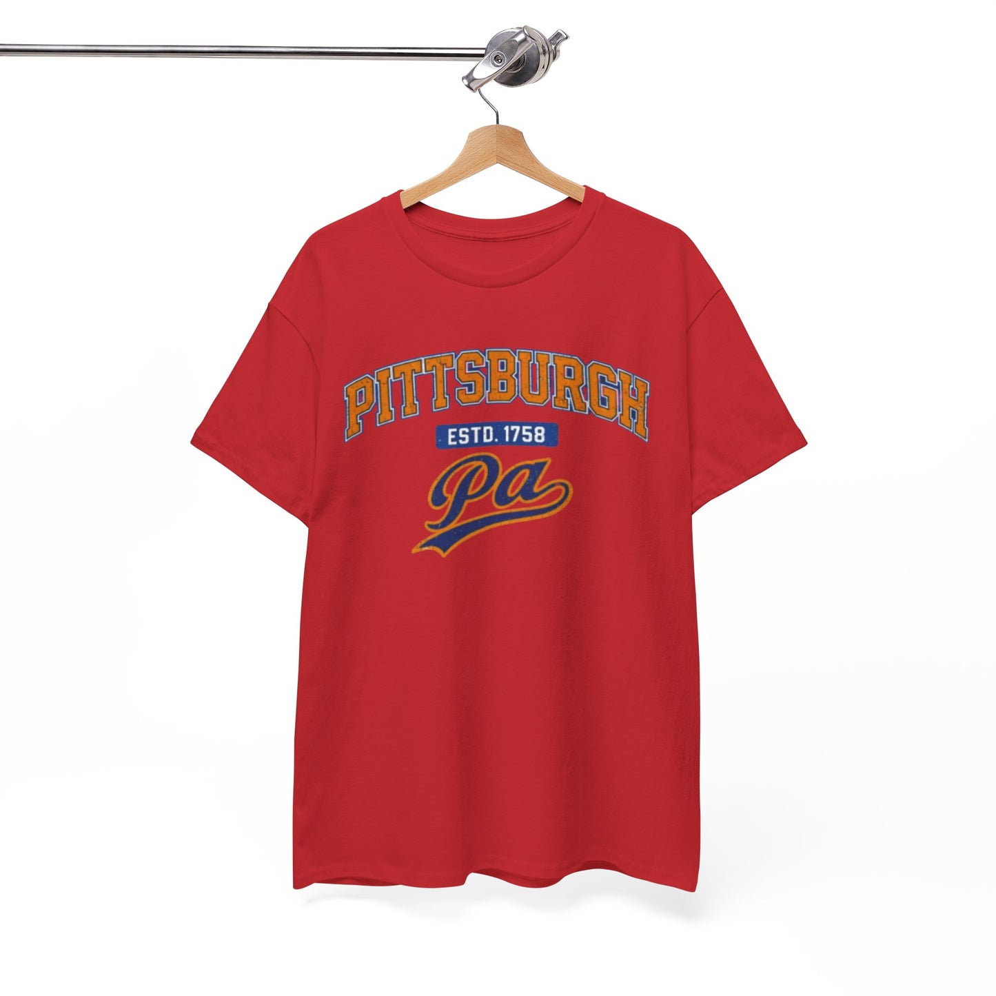 Pittsburgh PA Retro Collegiate T-Shirt – ESTD. 1758 City Tee