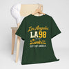 Lavender Los Angeles LA 98 'City of Angels' T-Shirt vintage script bold varsity numbers tee