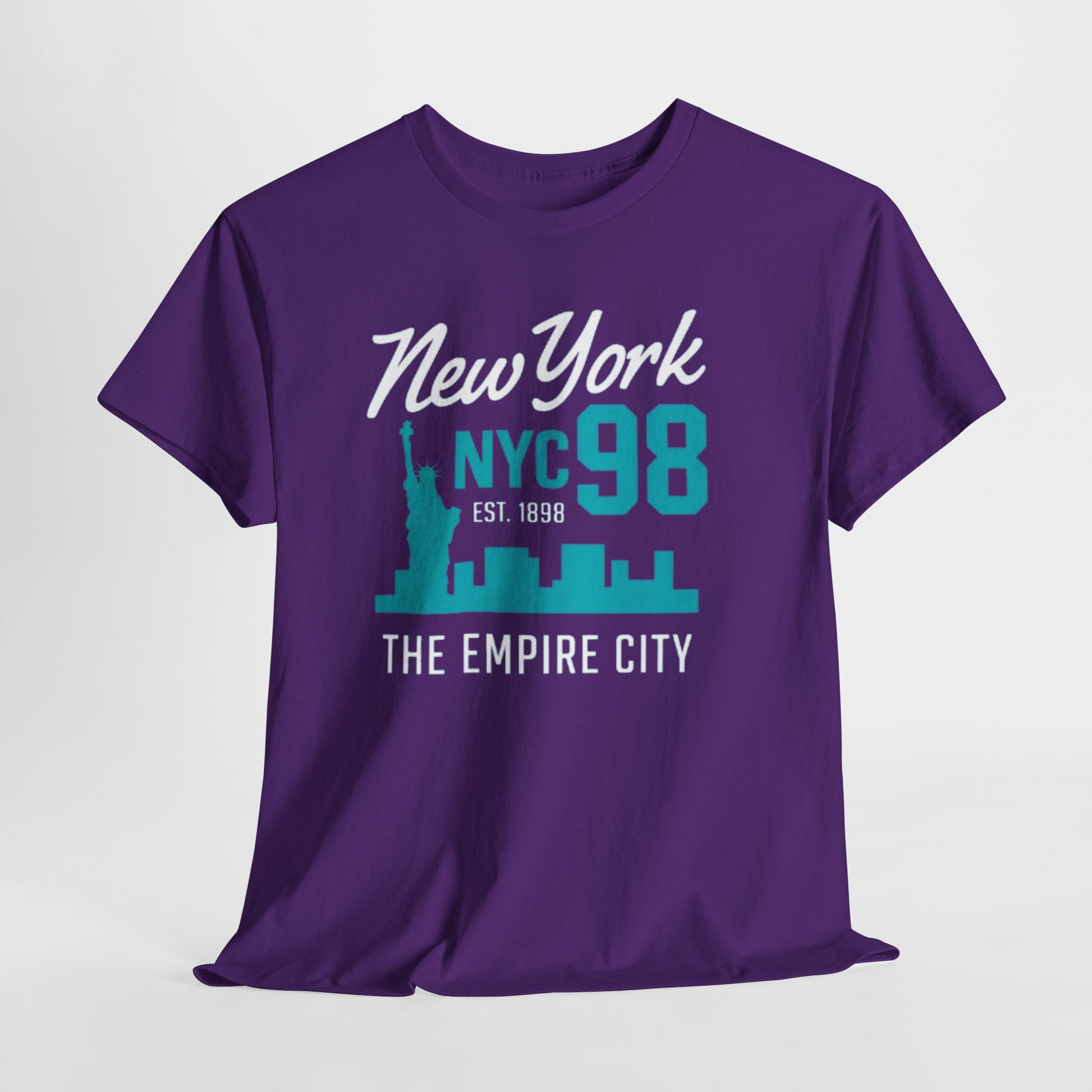 Dark Slate Blue New York T-Shirt NYC 98 – Empire City Urban Athletic Streetwear Tee