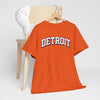 Chocolate Detroit Varisty Arch  T-Shirt — Retro City Tee sporty shirt