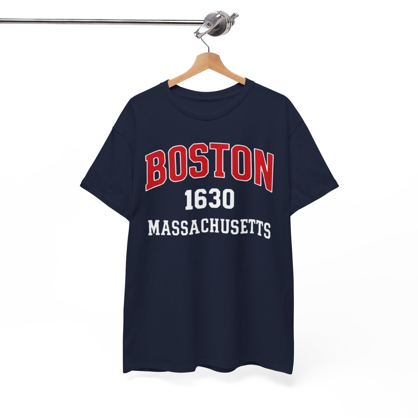 Boston 1630 Massachusetts T-Shirt College style Retro campus tee