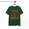 White Smoke San Francisco 49 Golden City Graphic T-Shirt – Vintage Sports City Design