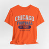 Lavender Chicago Football EST 1920 Shirt – Orange Soldier Field Vintage Game Day T Shirt