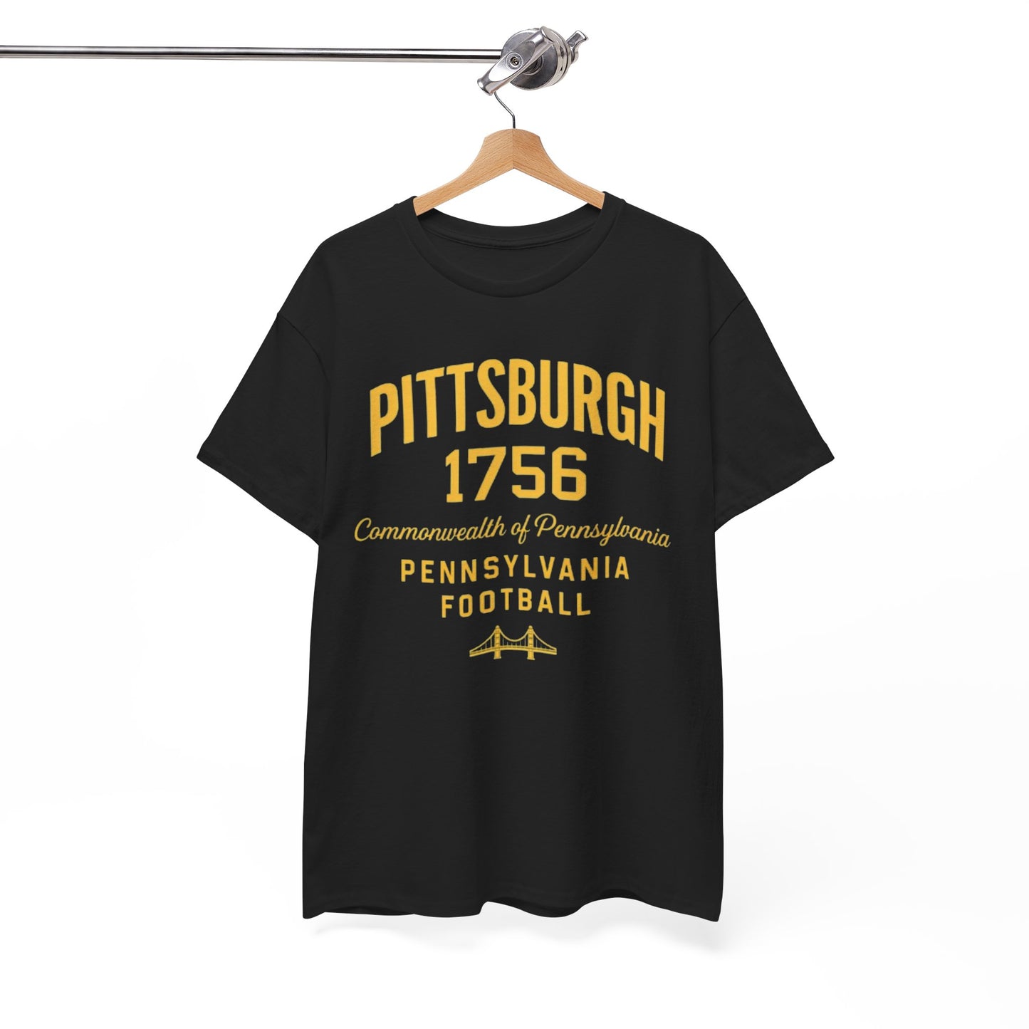 Pittsburgh 1756 Pennsylvania Football T‑Shirt Streetwear-friendly everyday styling tee