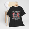 Dark Slate Gray LA West Coast Baseball T-Shirt — Los Angeles California Vintage Sport Tee