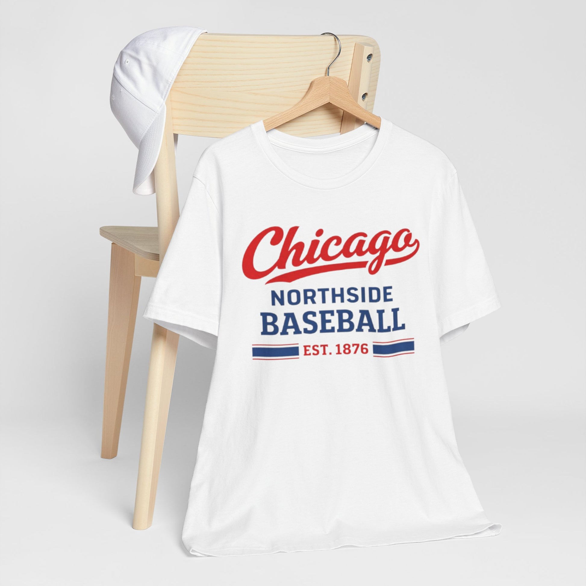 Lavender Chicago Northside Baseball Tee — Est. 1876 Vintage Sports T‑Shirt