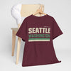 Dark Slate Gray Seattle Washington Vintage Tee — Emerald City Retro Graphic T-Shirt