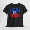 Dark Slate Gray Buffalo Football T-Shirt — Retro Helmet Sports Tee
