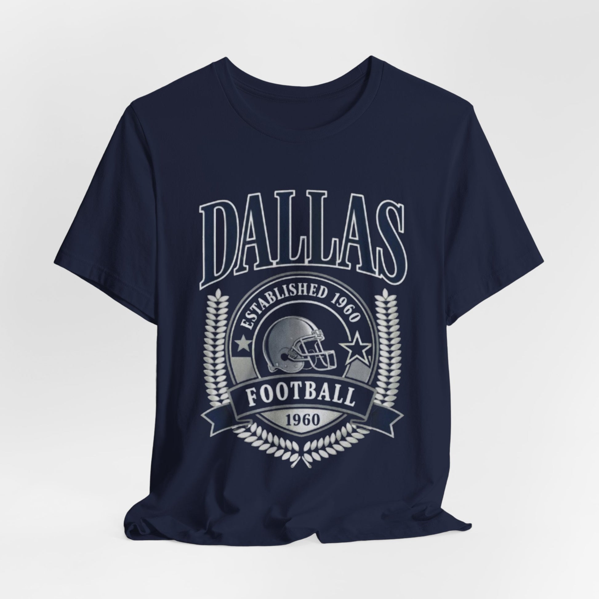 Dallas Football Vintage Helmet Tee — Established 1960 Retro Sports T-Shirt – game day outfit, breathable comfort wear, image 1.0
