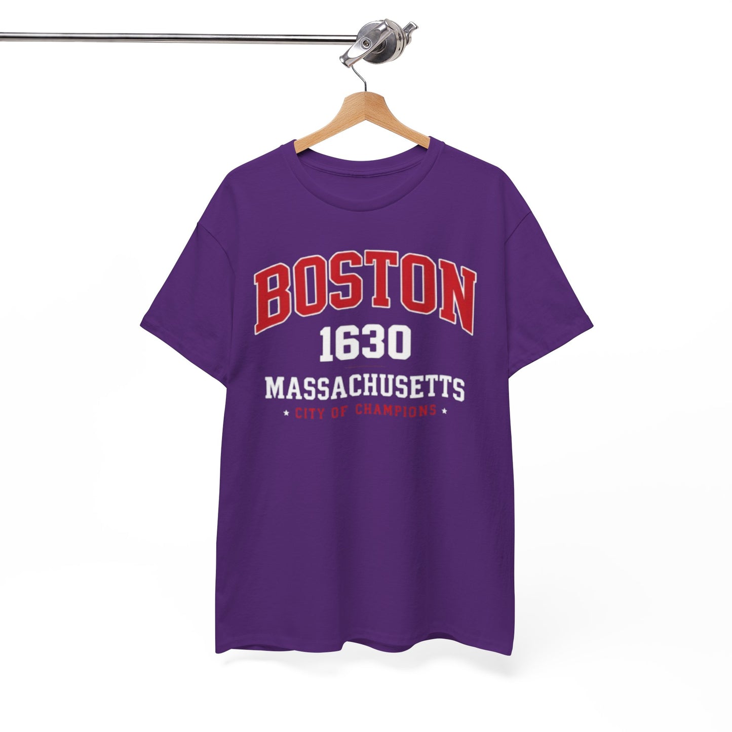 Boston 1630 Massachusetts Tee — City of Champions Vintage College T-Shirt