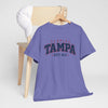 Light Slate Gray Tampa Florida Vintage College Tee – EST. 813 City Shirt