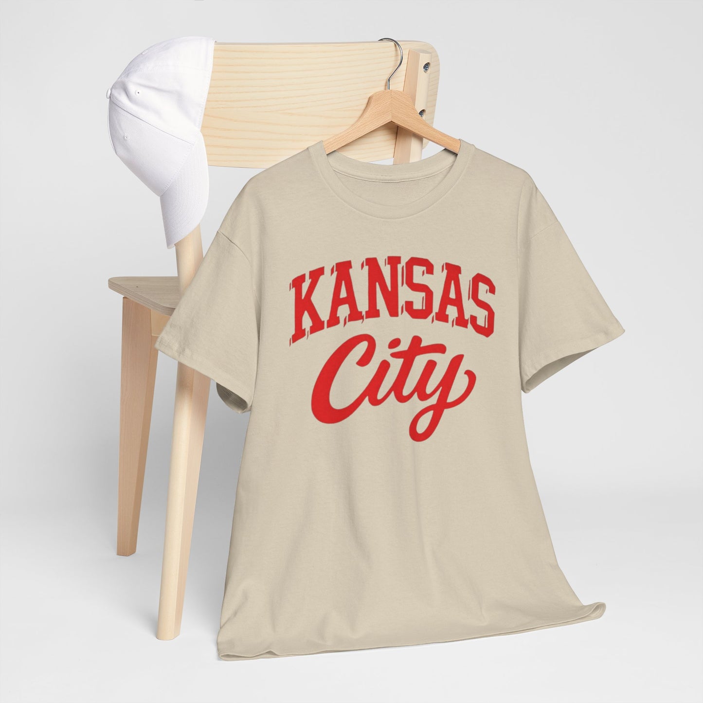 Lavender Kansas City Varsity Vintage Script Tee