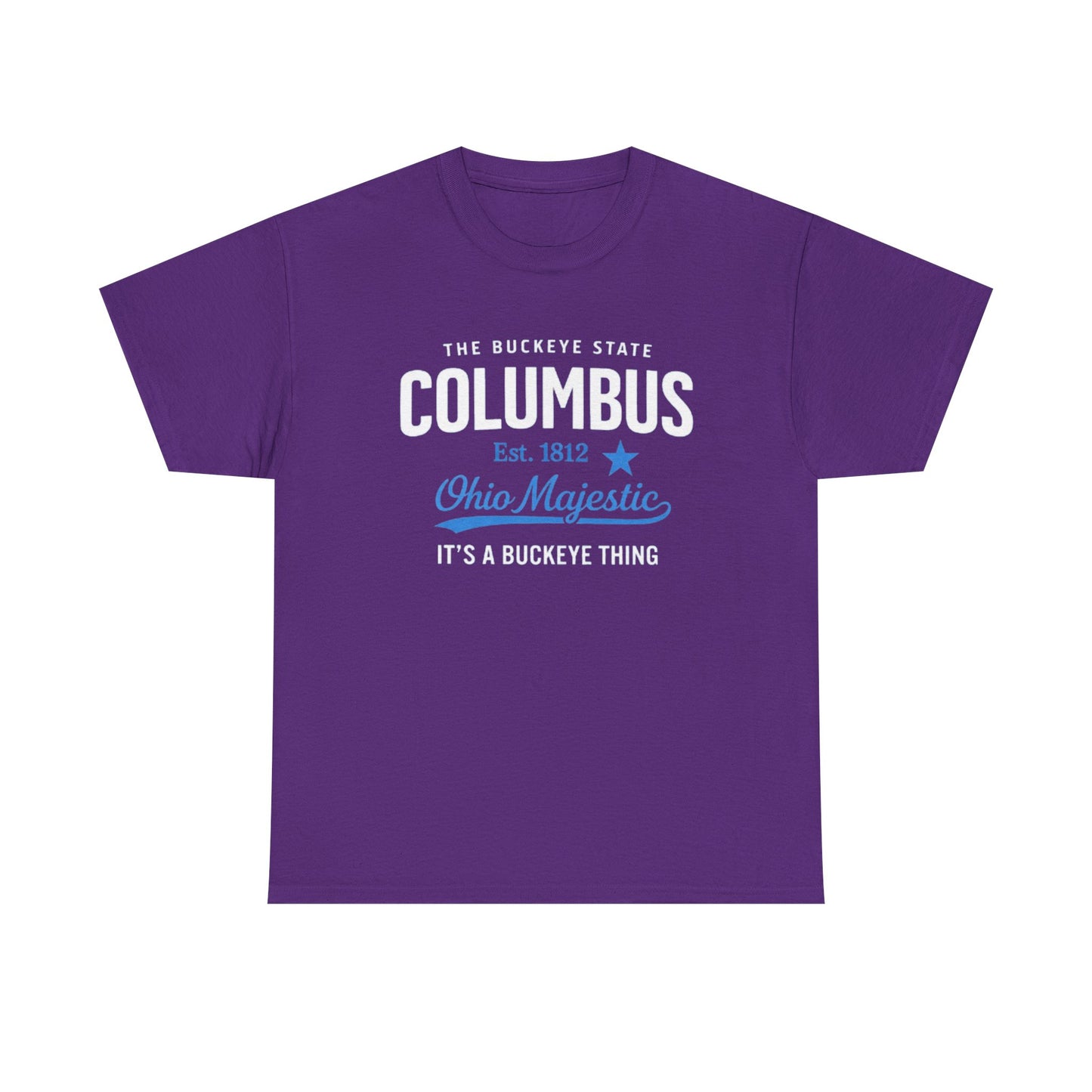 White Smoke Columbus Ohio Majestic Tee — "It's a Buckeye Thing" City  T-Shirt