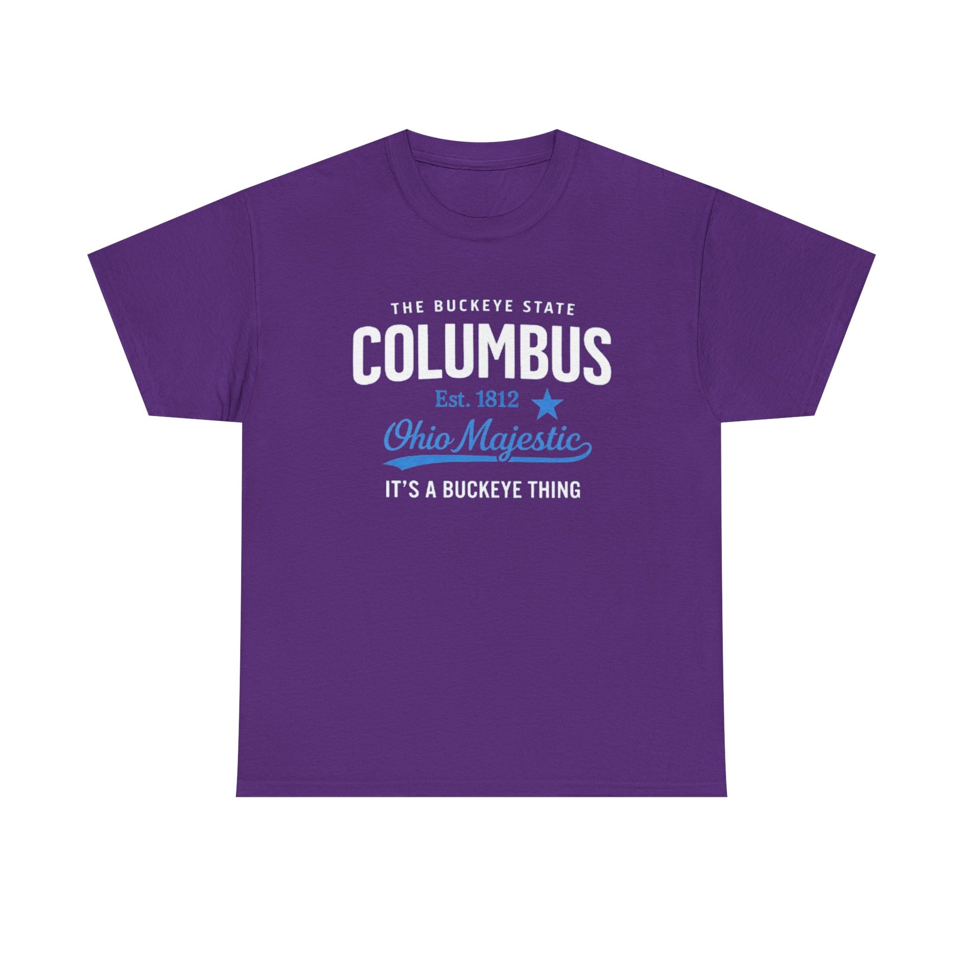 White Smoke Columbus Ohio Majestic Tee — "It's a Buckeye Thing" City  T-Shirt