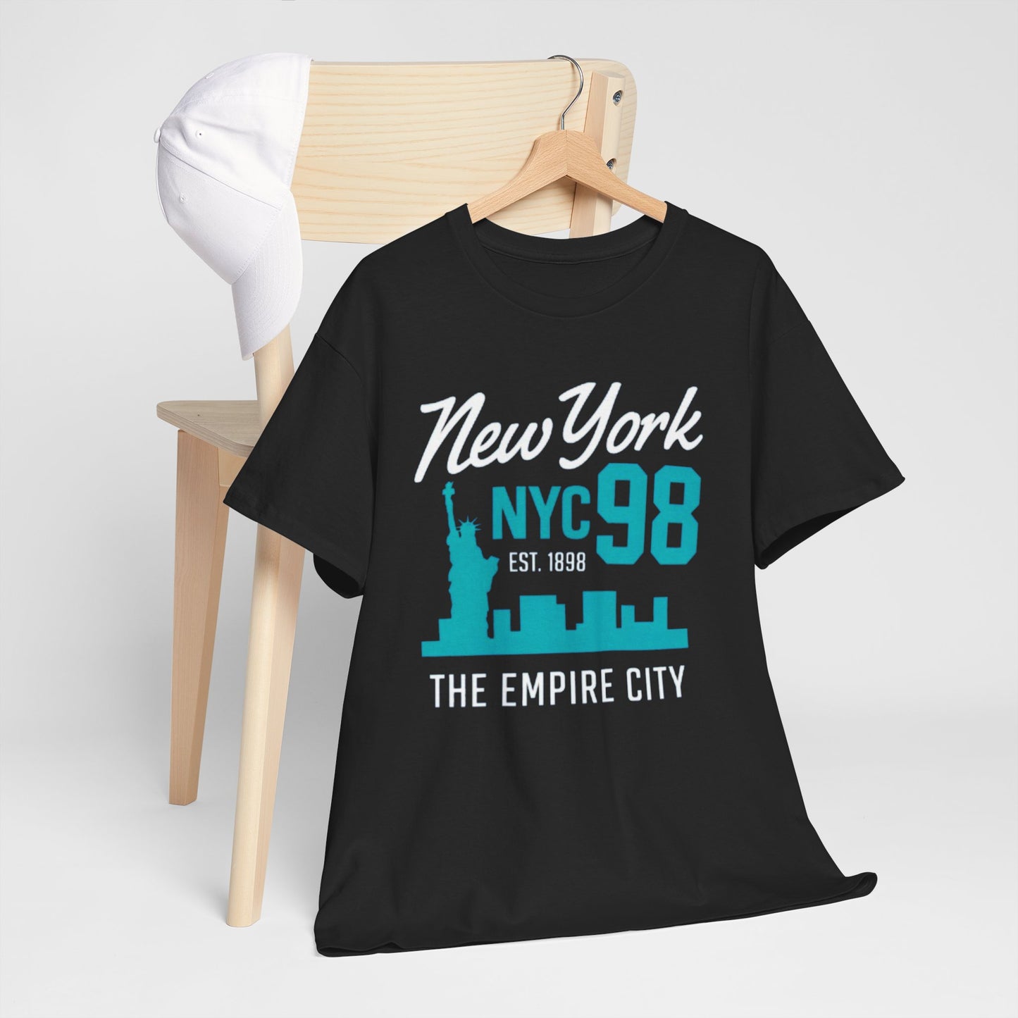 Dark Slate Gray New York T-Shirt NYC 98 – Empire City Urban Athletic Streetwear Tee