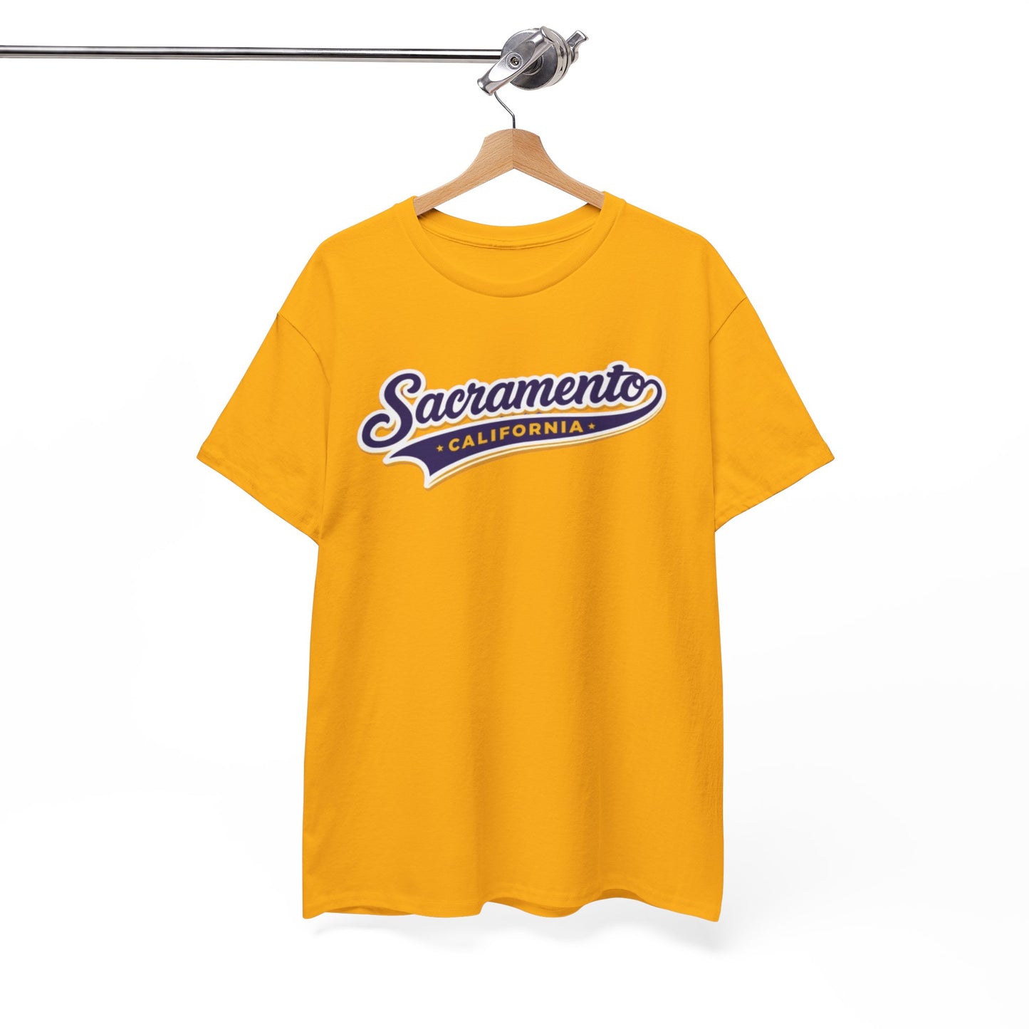 White Smoke Sacramento California Retro Script T-Shirt