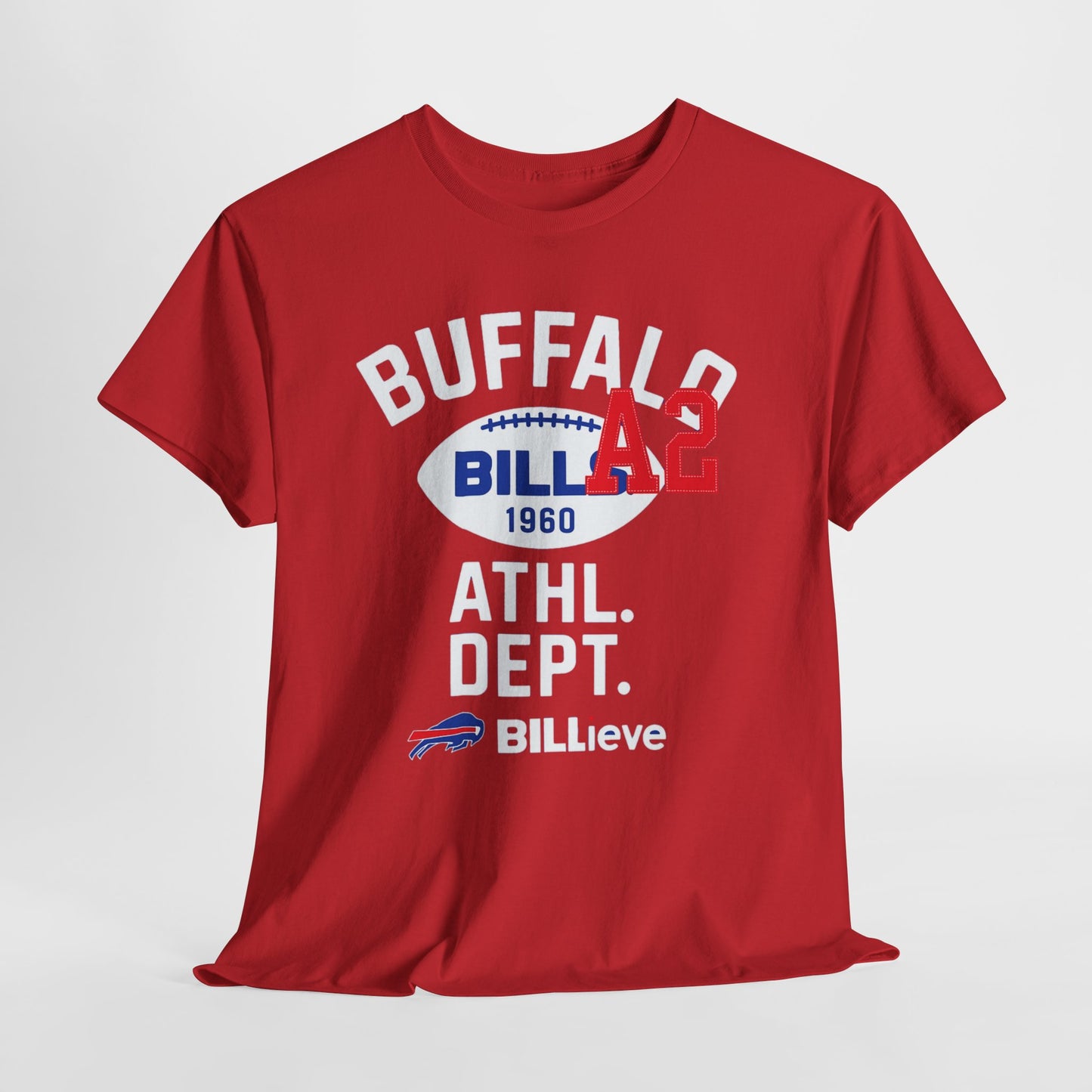 Buffalo Athletic Dept. Tee — 'BILLieve' Football Fan T‑Shirt