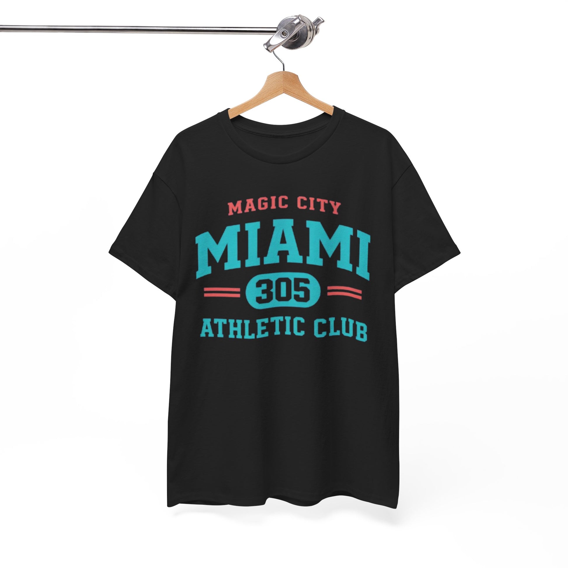White Smoke Miami 305 Athletic Club T-Shirt — Magic City Vintage Sport Tee