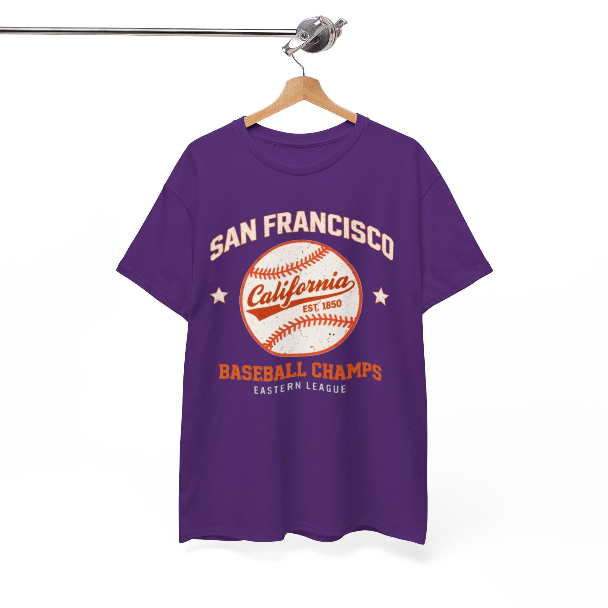 White Smoke San Francisco Baseball Champs Tee — California Vintage Baseball Graphic T-Shirt