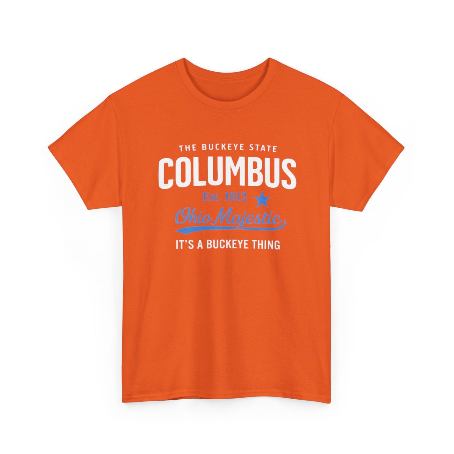 White Smoke Columbus Ohio Majestic Tee — "It's a Buckeye Thing" City  T-Shirt