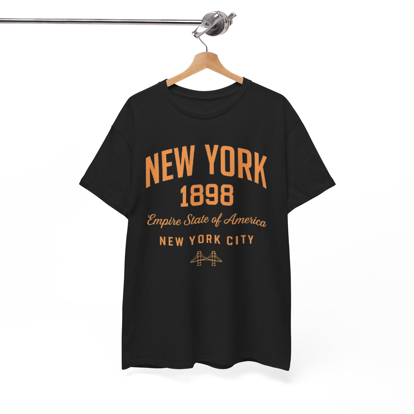 White Smoke New York 1898 Vintage Tee — Empire State of America City T‑Shirt