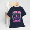 Lavender Neon City Miami Nights Drive and Dream Graphic T-Shirt – Oversized Streetwear Tee