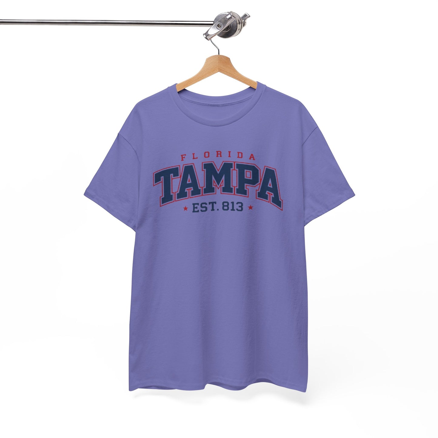 White Smoke Tampa Florida Vintage College Tee – EST. 813 City Shirt