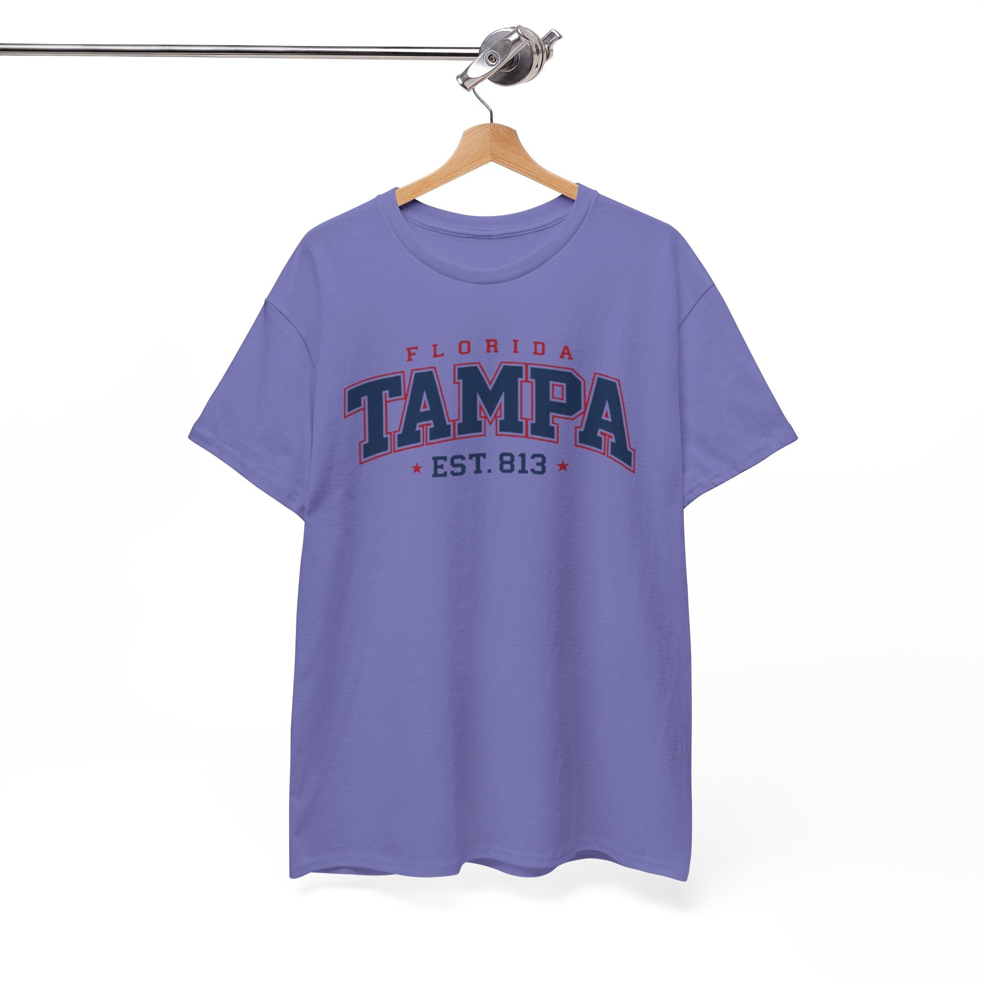 White Smoke Tampa Florida Vintage College Tee – EST. 813 City Shirt