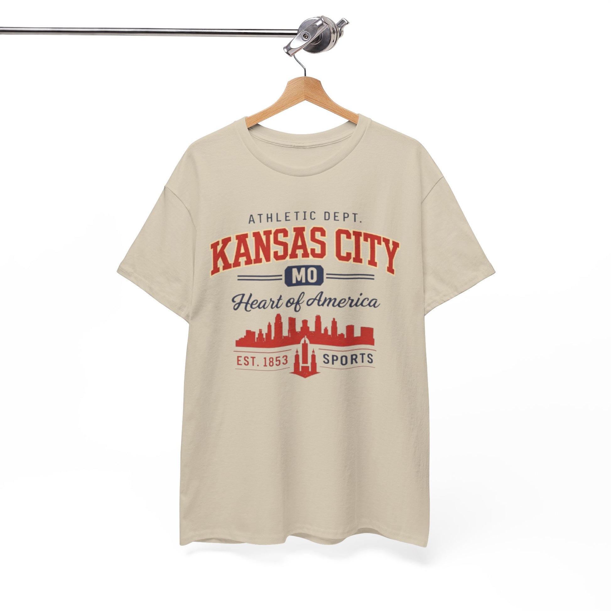 White Smoke Kansas City MO Skyline T-Shirt — Heart of America Athletic Tee
