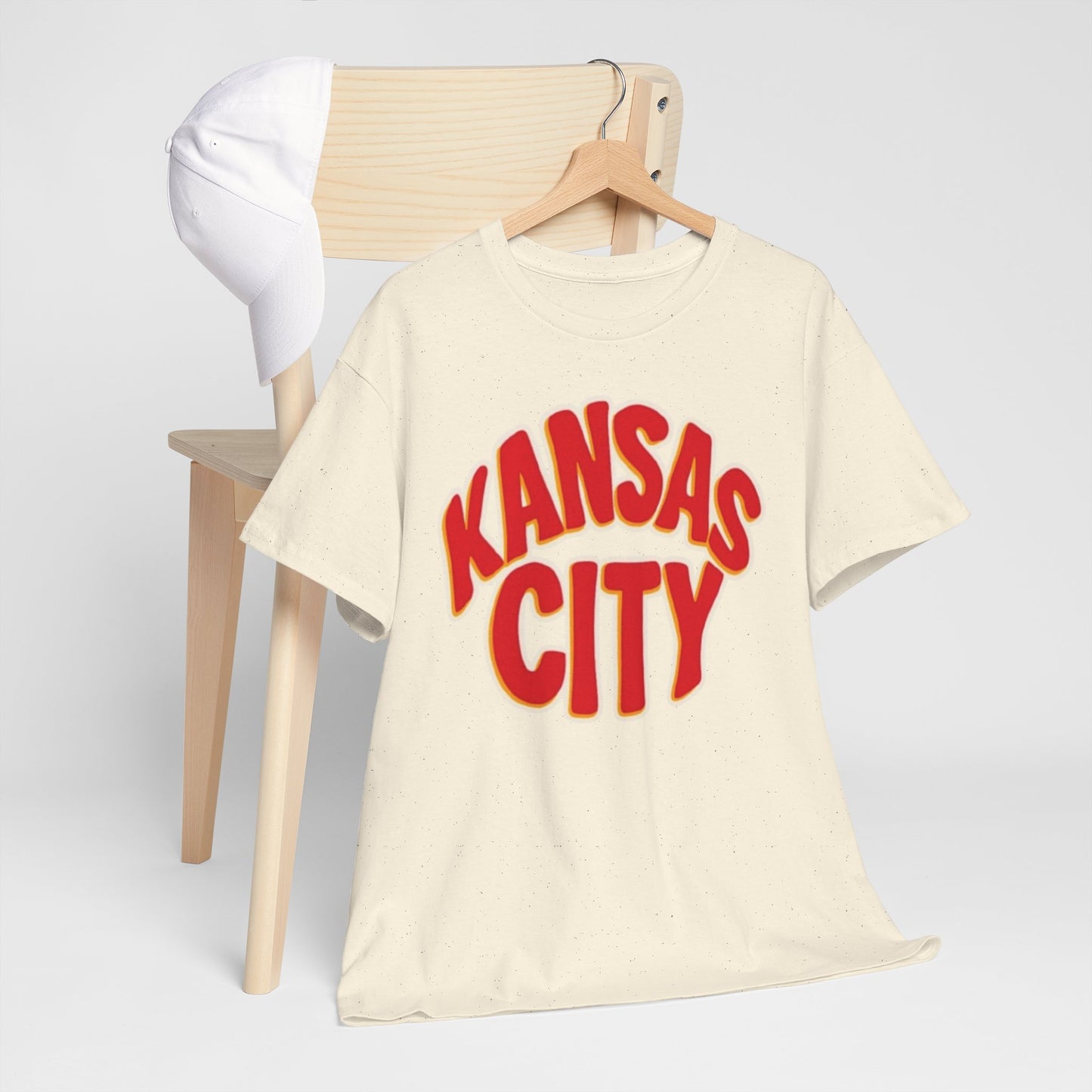 Antique White Kansas City Retro Tee — Vintage City Graphic T-Shirt