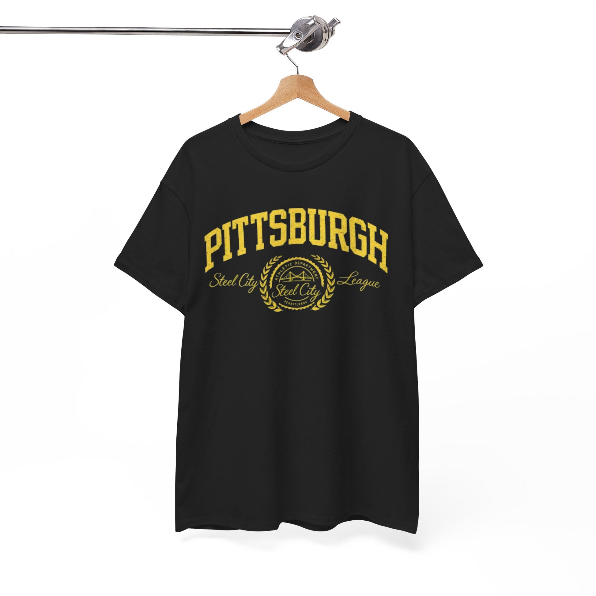 Pittsburgh Vintage Seal Tee Retro athletic and varsity layouts T-Shirt – fan gear, fan gear, image 1.0