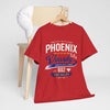Firebrick Phoenix Varsity Tee – Valley Division Athletic Graphic T‑Shirt