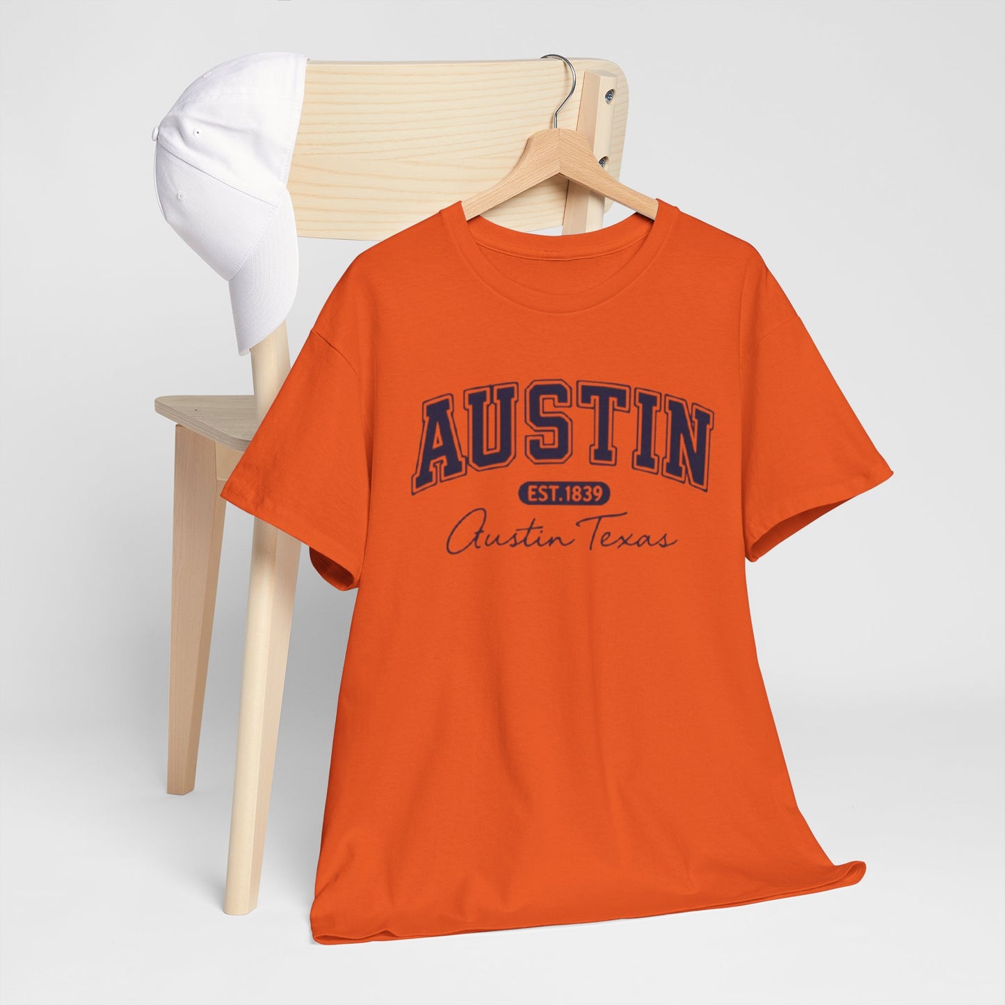 Austin Script College Tee – Austin, Texas Graphic T-Shirt