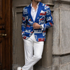 Buffalo football Flat Lapel Collar Suit Blazer