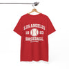 White Smoke Los Angeles Baseball T Shirt 1883 California Vintage Varsity Baseball Tee