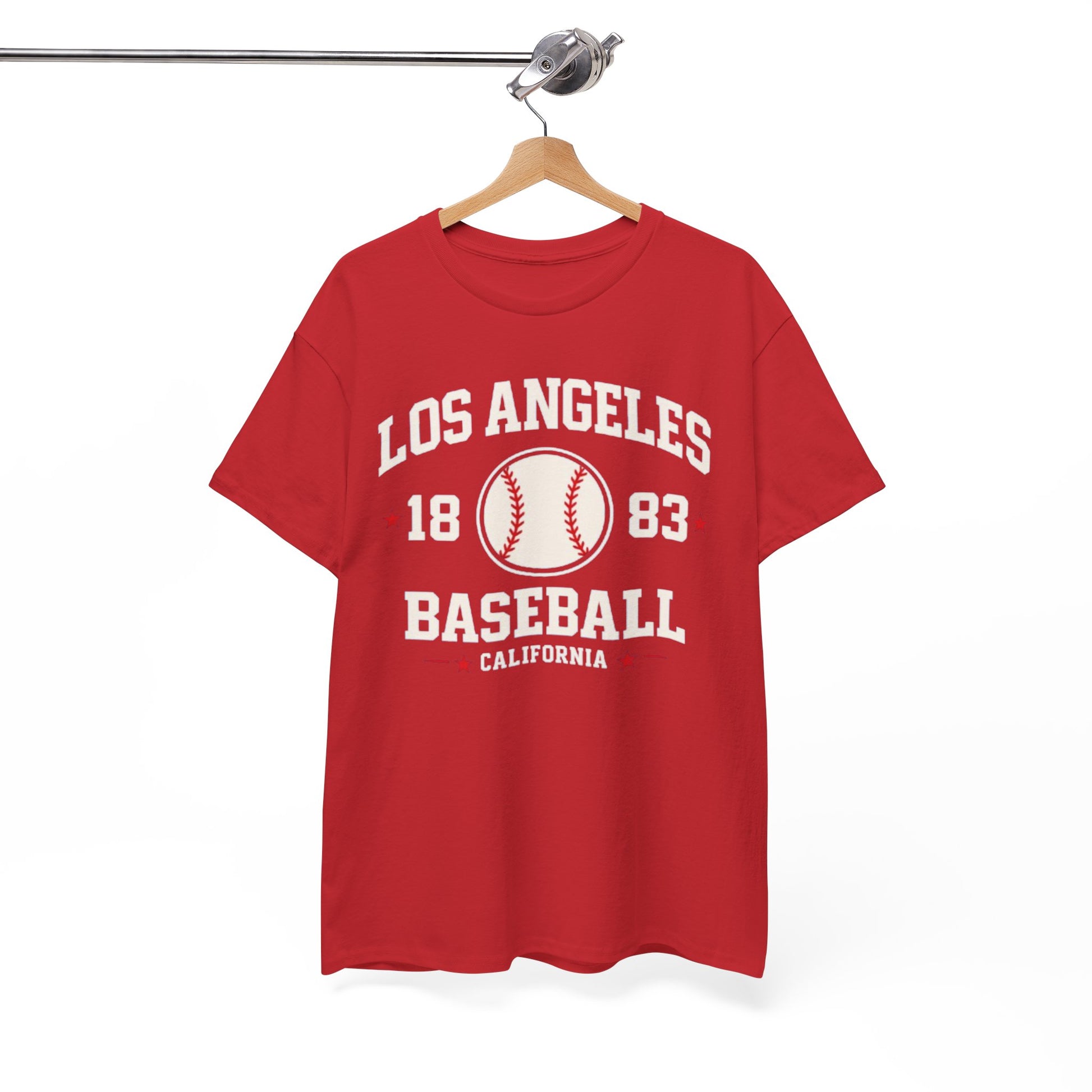 White Smoke Los Angeles Baseball T Shirt 1883 California Vintage Varsity Baseball Tee