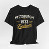 Black Pittsburgh 1933 Football Tee — Vintage Heinz Field Fan Shirt