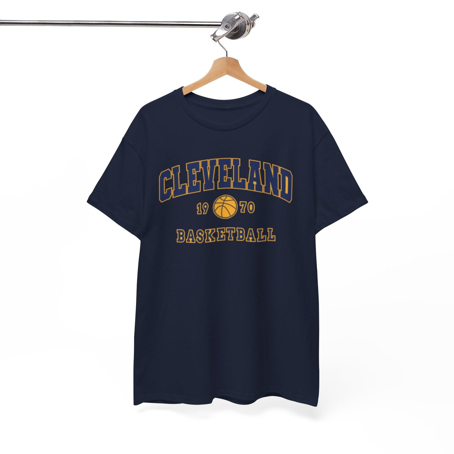 Cleveland Basketball Tee — Vintage 1970 Hoop Logo T-Shirt