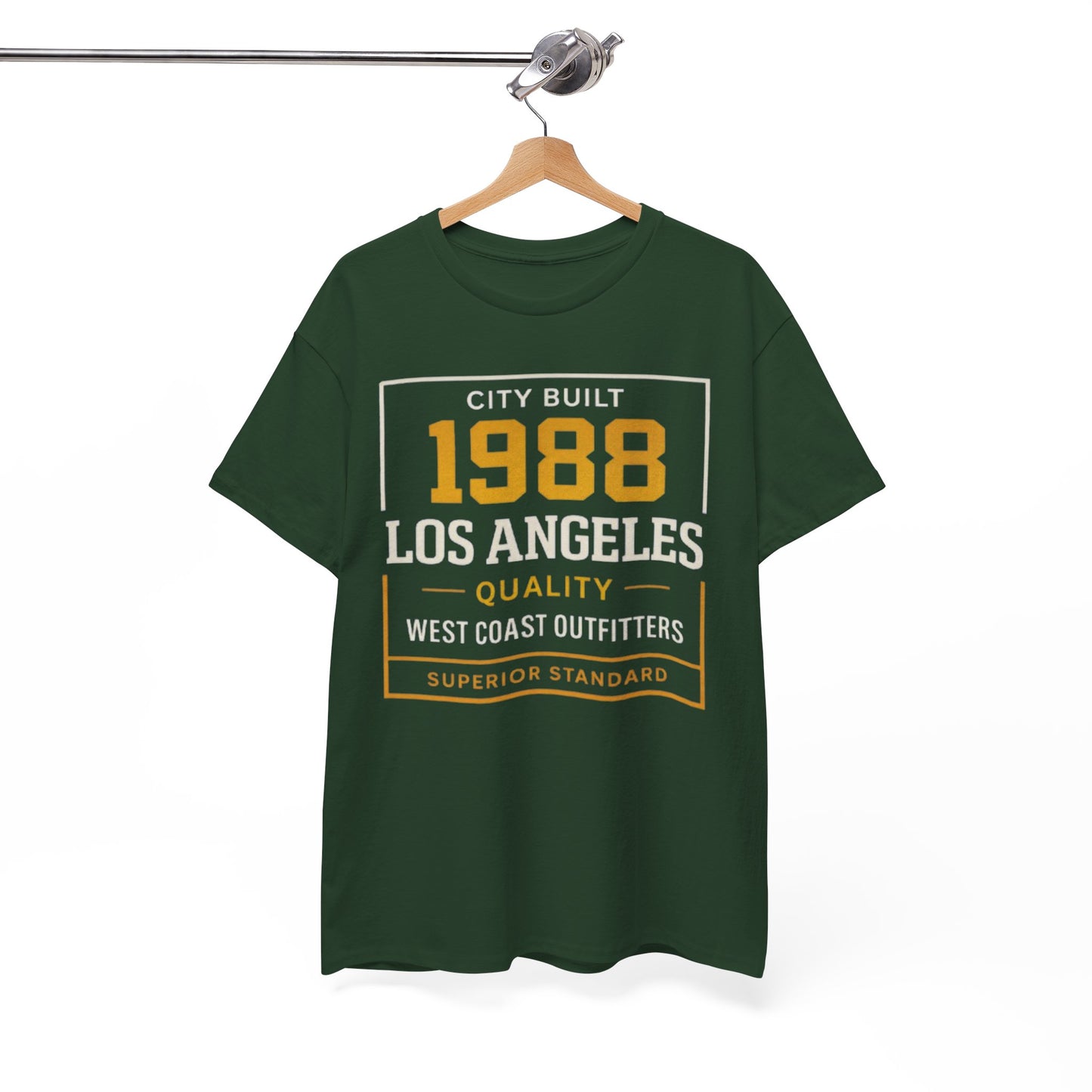 White Smoke 1988 Los Angeles Tee — Vintage City Built Graphic T-Shirt