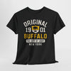 Dark Slate Gray Original 1901 Buffalo T-Shirt — The City of Light, New York Tee