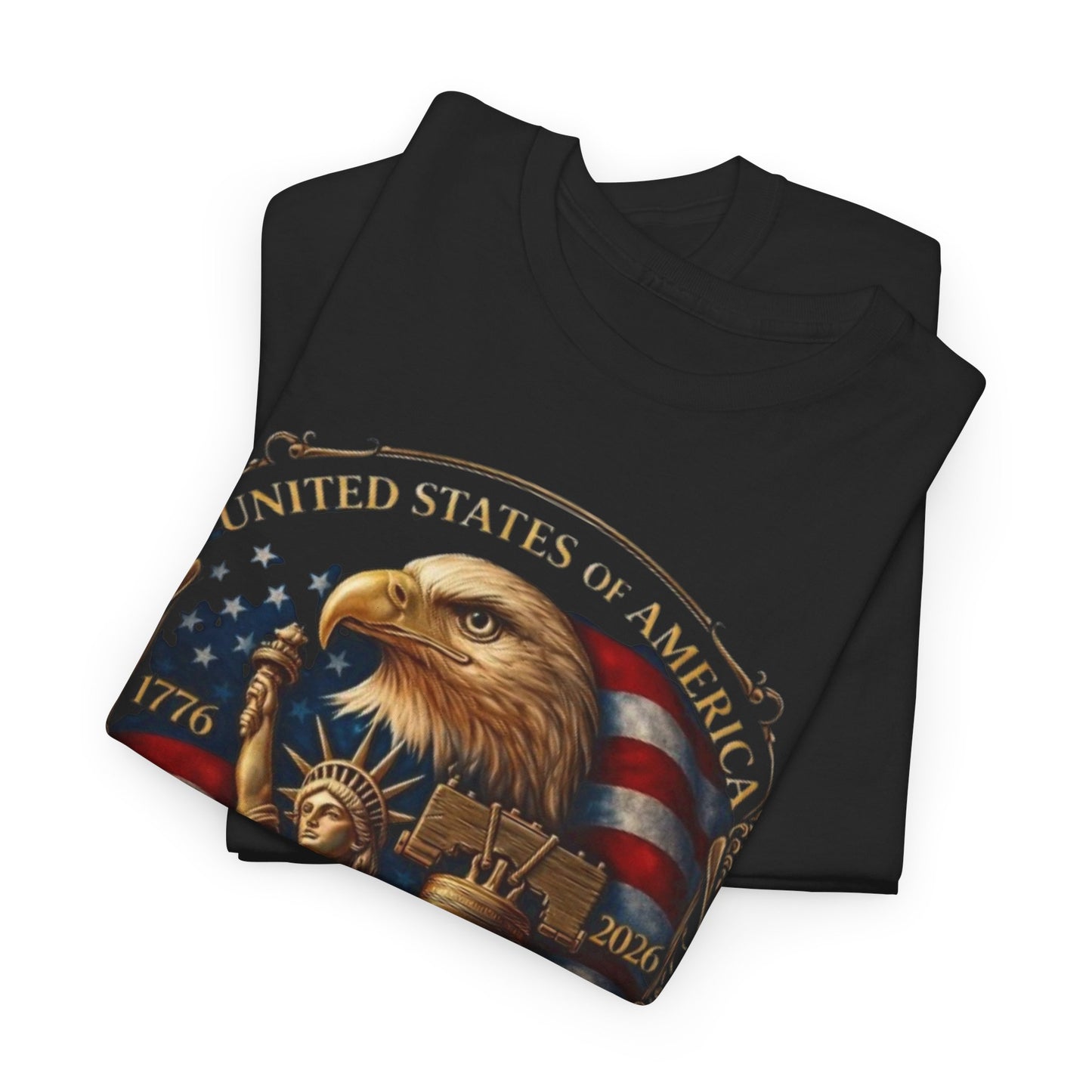 Patriotic 250th Anniversary Eagle Tee – Liberty Bell & American Flag T-Shirt