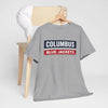 Dark Gray Columbus Blue Jackets Retro Block  T-Shirt