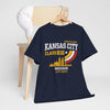 Dark Slate Gray Kansas City Class 816 T-Shirt — Missouri City Skyline Retro Athletic Tee