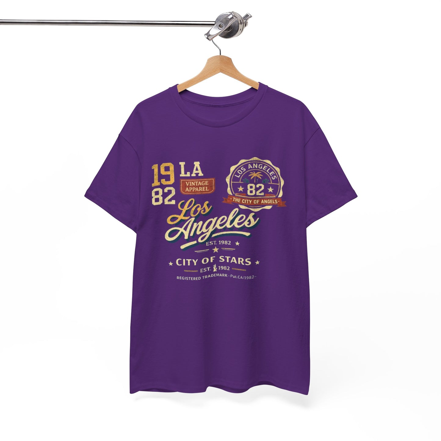 White Smoke Los Angeles 1982 Vintage Graphic Tee — City of Stars LA T-Shirt