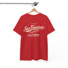 White Smoke San Francisco Baseball Club T-Shirt — California Vintage Script Tee