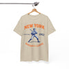 White Smoke New York Baseball League T-Shirt – Vintage Athletic Streetwear Tee